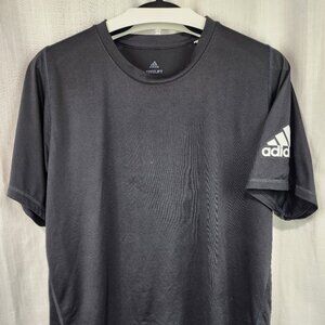 Adidas Climalite Freelift Black Athletic T-Shirt (Size Large)